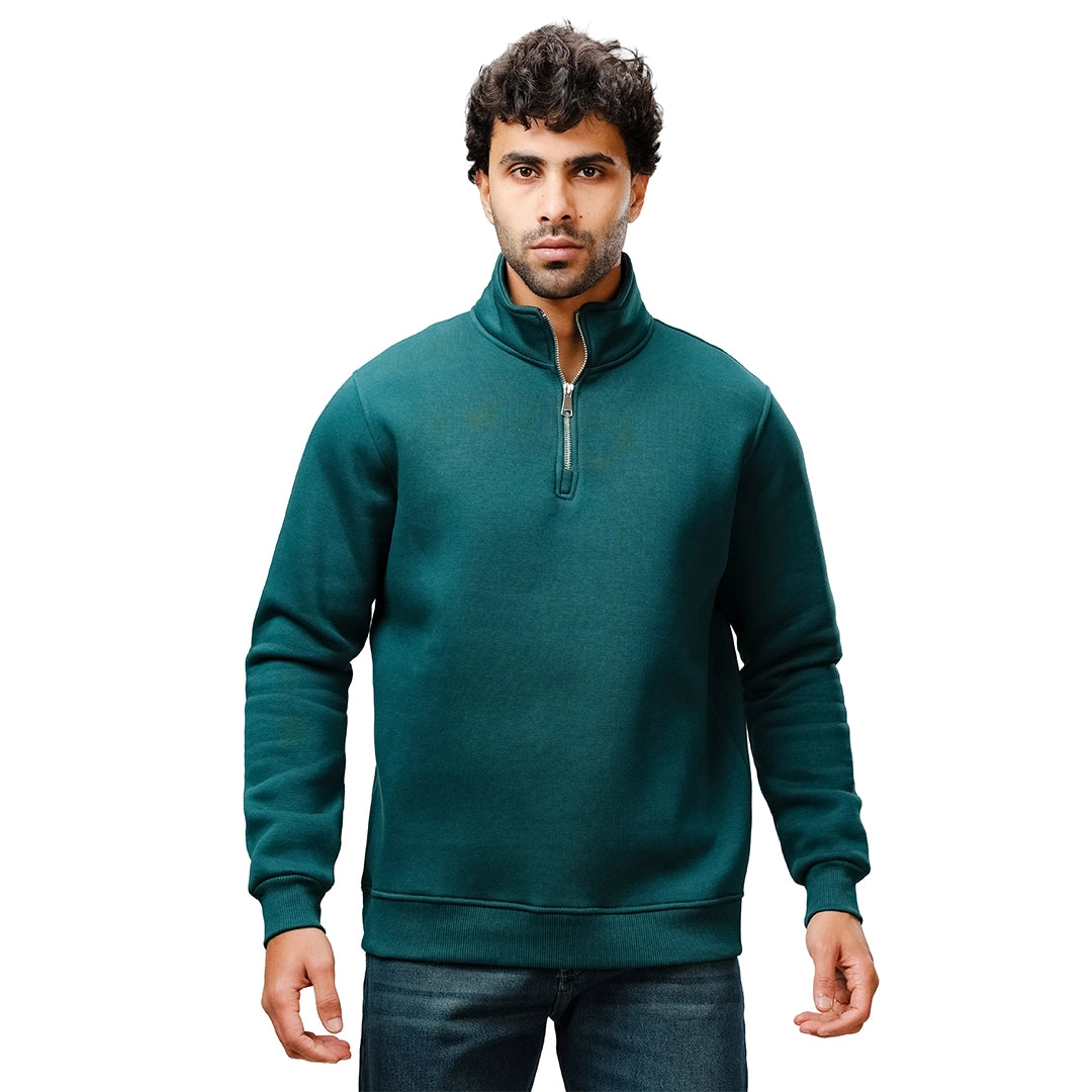 Basic Velvet Zipper Half