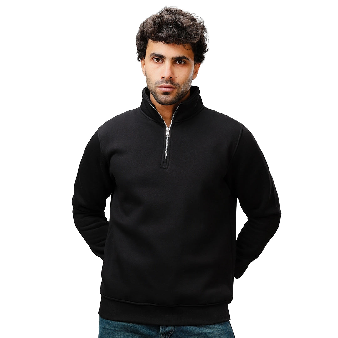 Basic Velvet Zipper Half