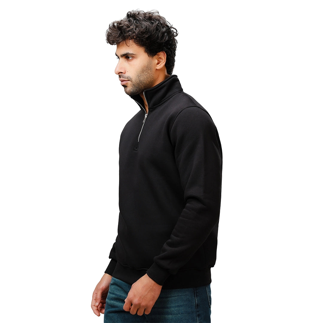 Half Basic Melton Zipper